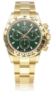 Rolex Daytona 116508 Yellow gold Green