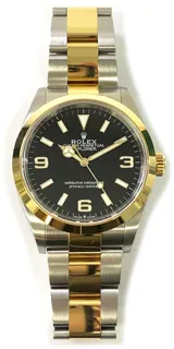 Rolex Explorer 124273 Yellow gold and Stainless steel Black