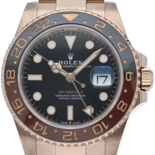 Rolex GMT-Master II 126715CHNR 40mm Everose gold Black