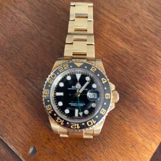 Rolex GMT-Master II 116718LN (GMT-MASTER II  ) 40mm Yellow gold Black