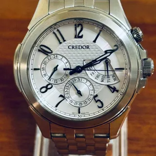 Seiko Credor GCBG971 41mm Stainless steel White