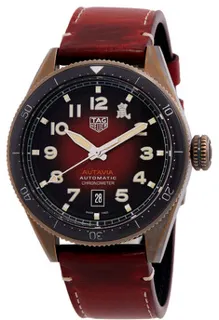 TAG Heuer Autavia WBE5193.FC8300 42mm Bronze and Stainless steel Sunray Brushed Red