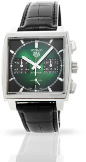 TAG Heuer Monaco CBL2116.FC6497 39mm Stainless steel black$green