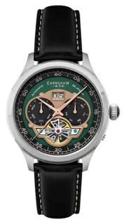 Thomas Earnshaw Baron Grand Date Calendar Open Heart ES-8187-07 43mm Stainless steel Green