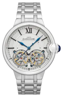 Thomas Earnshaw Barallier Dual Open Heart ES-8266-11 42mm Stainless steel Silver