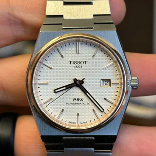 Tissot PRX Powermatic 80 T1374072103100 40mm Rose gold and Stainless steel Silver