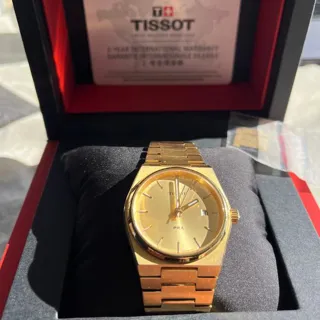 Tissot PRX T137.210.33.021.00 35mm Yellow gold and Stainless steel Gold