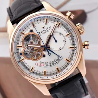 Zenith El Primero 18.2080.4021/01.c494 42mm Rose gold Silver