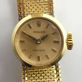 Rolex Precision 18mm 18k yellow gold