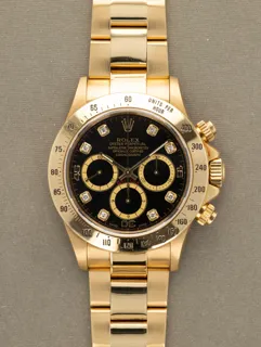 Rolex Daytona 16528 40mm Yellow gold Black