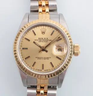 Rolex Datejust 69173 25mm Stainless steel and 18k yellow gold Golden