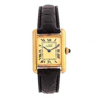 Cartier Must de Cartier 1613 21mm Silver and Gold-plated