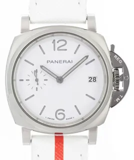 Panerai Luminor Luna Rossa PAM 01306 38mm Stainless steel White