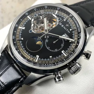 Zenith El Primero 03.2160.4047 45mm Stainless steel Black