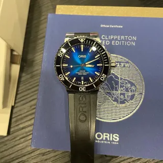 Oris Aquis Date 01 733 7730 4185-Set RS 44mm Stainless steel Blue