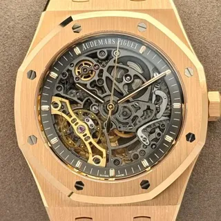 Audemars Piguet Royal Oak 15407OR.OO.1220OR.01 41mm Rose gold Gray