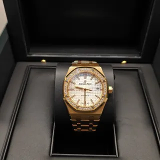 Audemars Piguet Royal Oak 15451OR.ZZ.1256OR.01 37mm Rose gold Silver