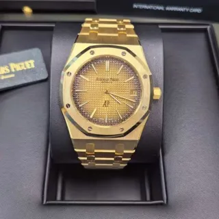 Audemars Piguet Royal Oak 16202BA.OO.1240BA.01 39mm Yellow gold Champagne