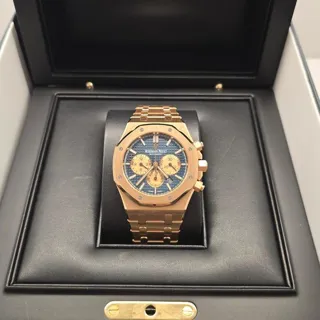 Audemars Piguet Royal Oak 26331OR.OO.1220OR.01 41mm Rose gold Blue