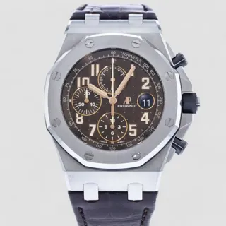 Audemars Piguet Royal Oak Offshore 26470ST.OO.A820CR.01 42mm Ceramic and Stainless steel Brown