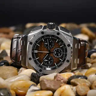 Audemars Piguet Royal Oak Offshore Chronograph 26420ST.OO.A828CR.01 43mm Stainless steel Brown