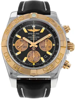 Breitling Chronomat 44 CB0110 44mm Rose gold and Stainless steel Black