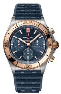 Breitling Chronomat UB0134101C1S1 42mm Yellow gold and Stainless steel Blue