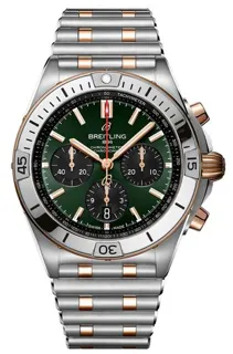 Breitling Chronomat UB0134131L1U1 42mm Yellow gold and Stainless steel Green