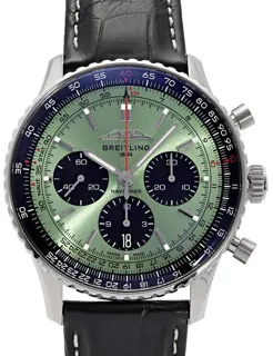 Breitling Navitimer AB0138241L1P1 43mm Stainless steel Green