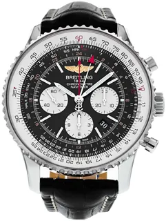 Breitling Navitimer GMT AB0441 48mm Stainless steel Black