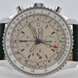 Breitling Navitimer World A2432212/G571 46mm Stainless steel White