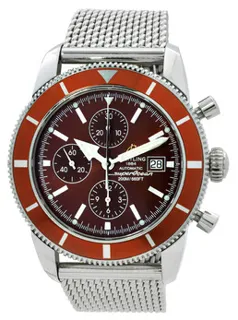 Breitling Superocean A1332033/Q553 46mm Stainless steel Brown