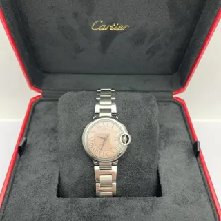 Cartier Ballon Bleu 33mm W6920100 33mm Stainless steel Pink