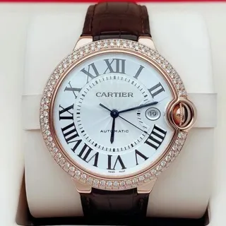 Cartier Ballon Bleu 42mm W6900651 42mm Rose gold White