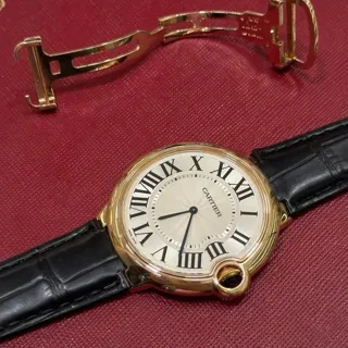 Cartier Ballon Bleu W6920054 46mm Rose gold Silver