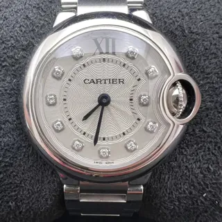 Cartier Ballon Bleu 28mm Stainless steel Silver