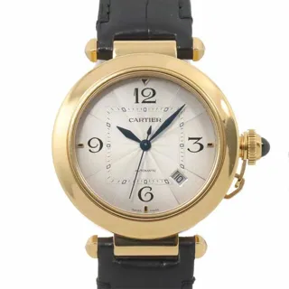 Cartier Pasha WGPA0007 41mm Yellow gold Silver