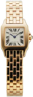 Cartier Santos Demoiselle W25063X9 26mm Yellow gold White