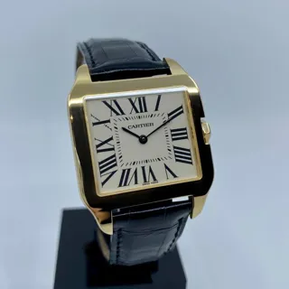 Cartier Santos Dumont 2787 30mm Yellow gold White