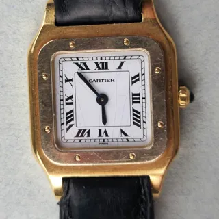 Cartier Santos Dumont 96062 24mm Yellow gold White