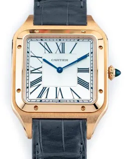 Cartier Santos Dumont WGSA0032 46.5mm Rose gold Silver