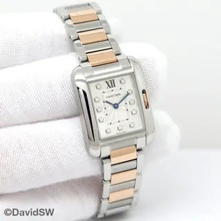 Cartier Tank Anglaise WT100024 30mm 18K/SS Silver