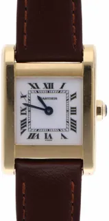 Cartier Tank Normale 78093 20mm Yellow gold White