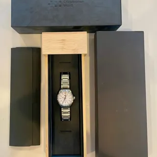 Christopher Ward ACD-656 39mm Stainless steel White