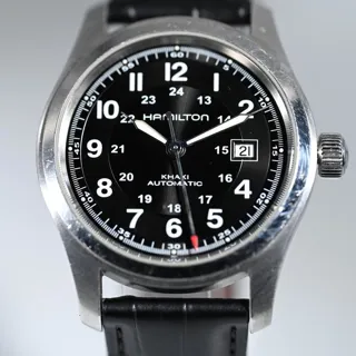 Hamilton Khaki Field H705450 42mm Stainless steel Black