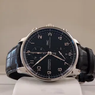 IWC Portugieser IW371447 40.9mm Stainless steel Black