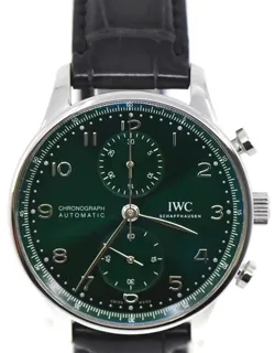 IWC Portugieser IW371615 41mm Stainless steel Green