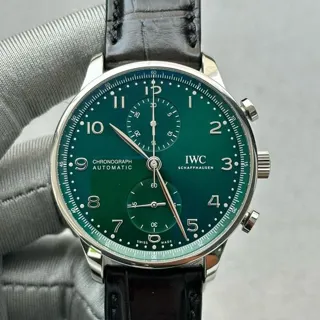 IWC Portugieser IW371615 41mm Stainless steel Green