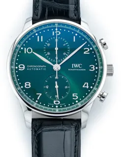 IWC Portugieser IW371615 41mm Stainless steel Green