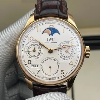 IWC Portugieser IW503302 44mm Yellow gold Silver